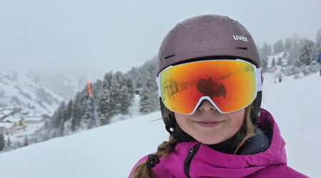 Met lenzen de piste op.